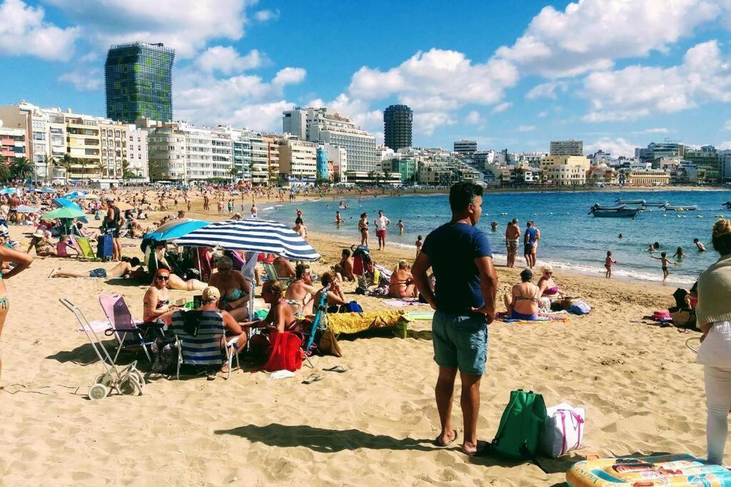 Sunny Apartment Near Las Canteras Beach ラスパルマス・デ・グランカナリア エクステリア 写真